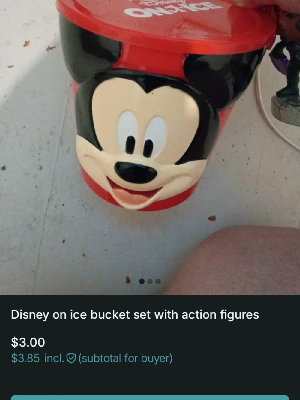 Disney On Ice Bucket Set With Action Figures